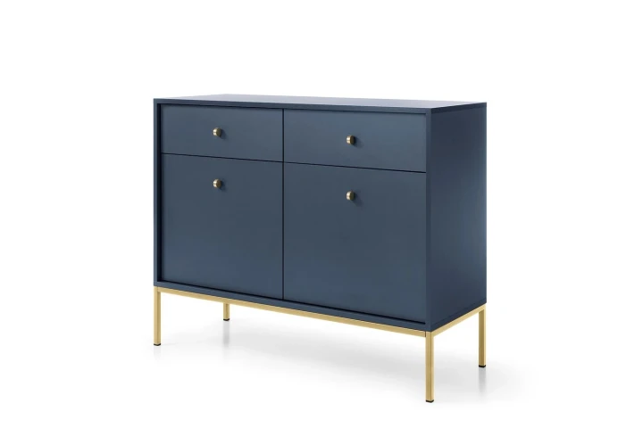 Komoda z drzwiczkami i szufladami 104cm Noli Granatowy