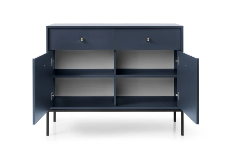 Komoda z drzwiczkami i szufladami 104cm Noli Granatowy