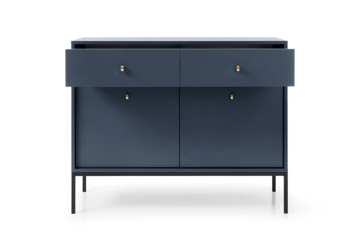 Komoda z drzwiczkami i szufladami 104cm Noli Granatowy