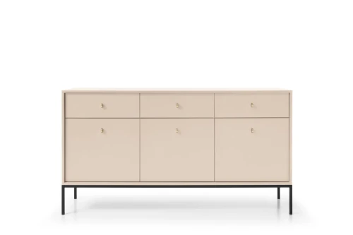 Komoda trzydrzwiowa z szufladami Noli Beż piaskowy