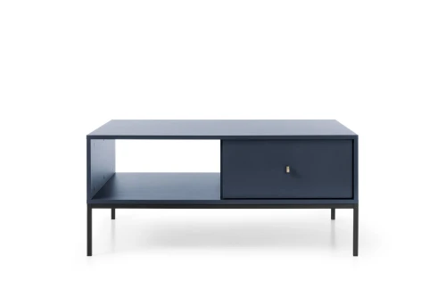 Stolik kawowy z szufladami do salonu Noli Granatowy