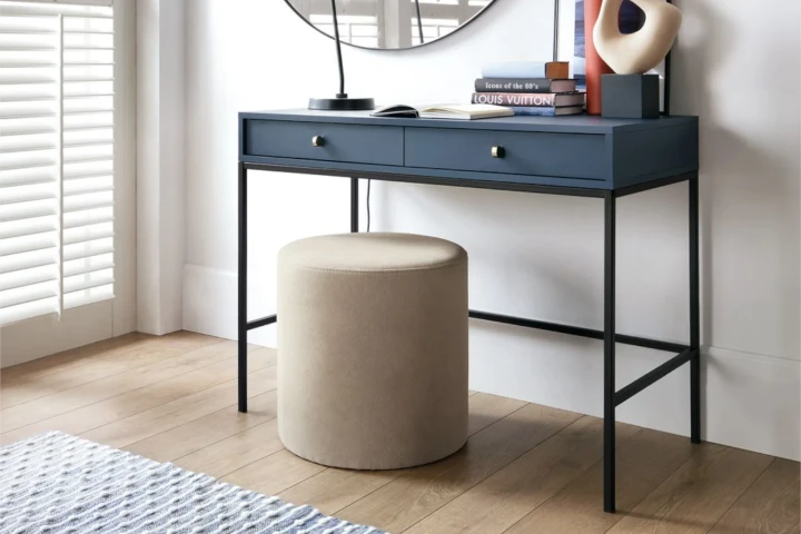 Toaletka z dwiema szufladami Noli Granatowy