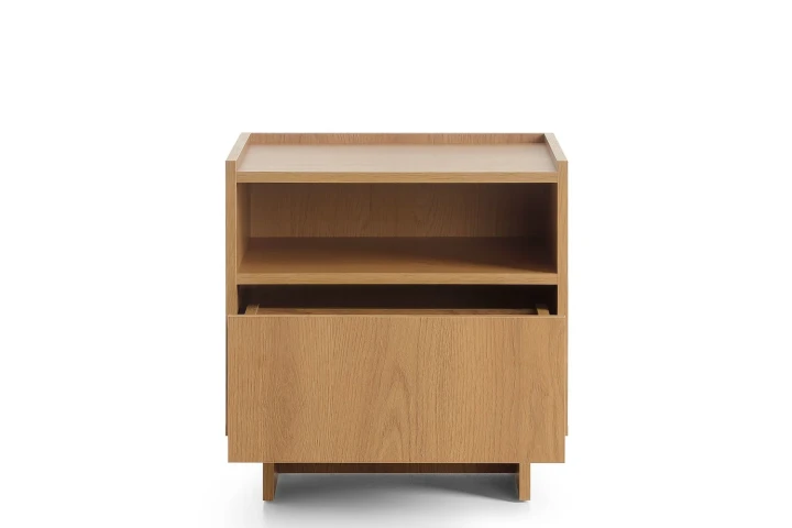 Szafka nocna z szufladą do sypialni Aranz Dąb Karmel