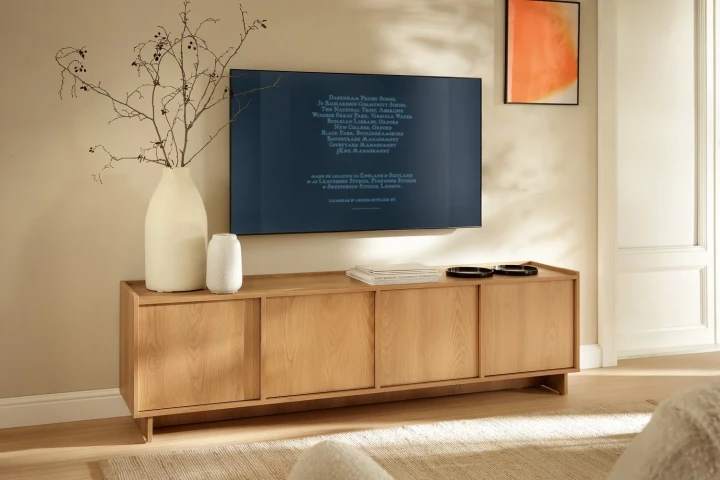 Szafka RTV 195cm czterodrzwiowa Aranz Dąb Karmel