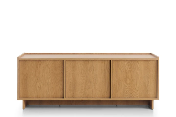 Szafka RTV trzydrzwiowa 147cm Aranz Dąb Karmel