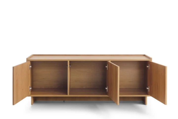 Szafka RTV trzydrzwiowa 147cm Aranz Dąb Karmel