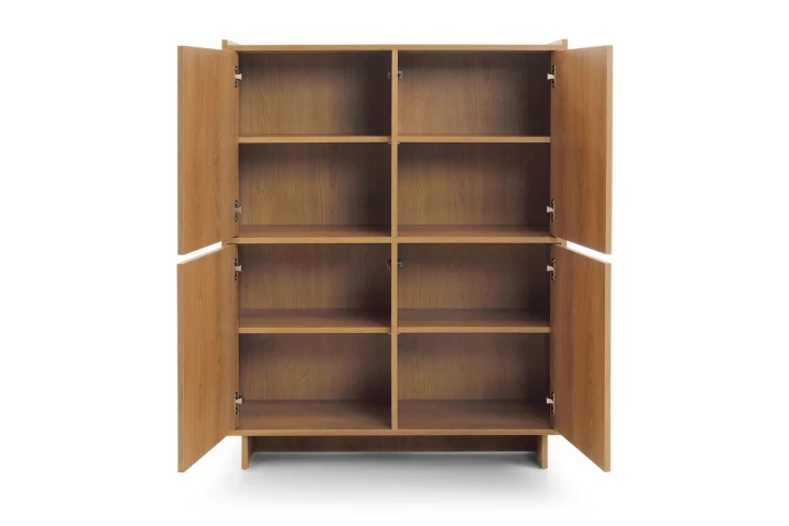 Komoda czterodrzwiowa wysoka Aranz Dąb Karmel