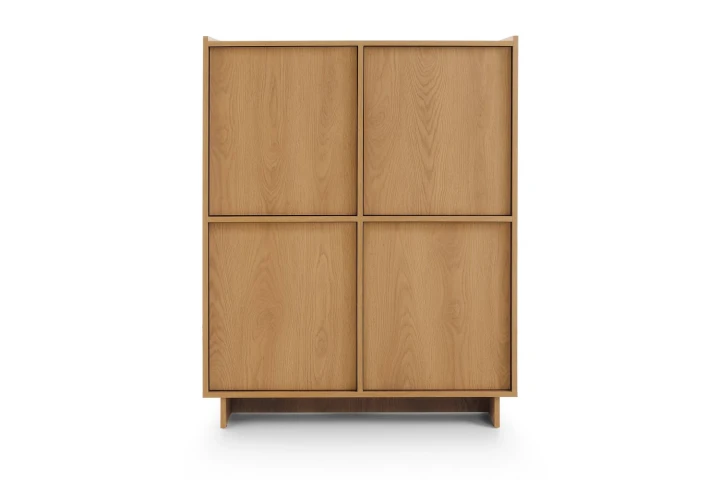 Komoda czterodrzwiowa wysoka Aranz Dąb Karmel