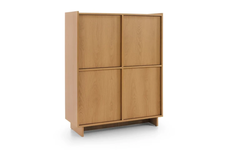 Komoda czterodrzwiowa wysoka Aranz Dąb Karmel