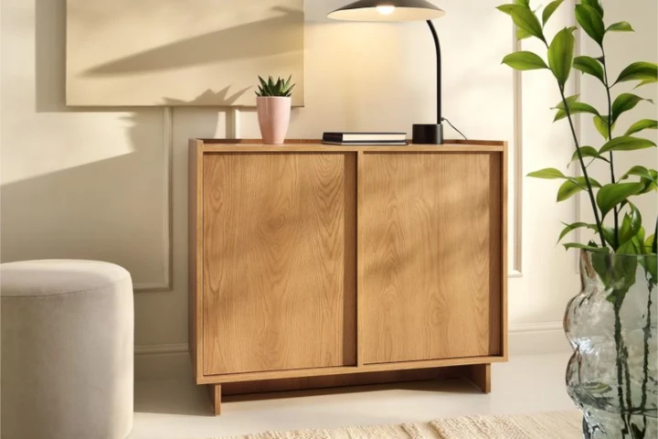 Komoda dwudrzwiowa 98cm do salonu Aranz Dąb Karmel