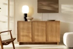 Komoda trzydrzwiowa 147cm do salonu Aranz Dąb Karmel