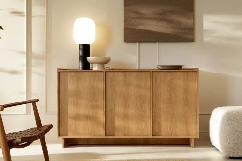 Komoda trzydrzwiowa 147cm do salonu Aranz Dąb Karmel