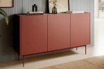 Czerwona komoda Avenor trzydrzwiowa