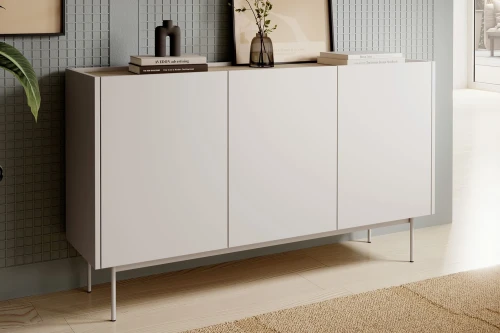 Kaszmirowa komoda Avenor trzydrzwiowa