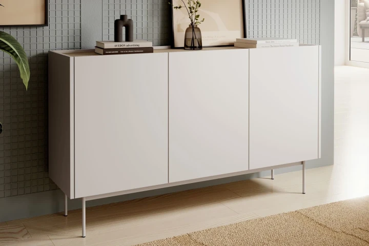 Kaszmirowa komoda Avenor trzydrzwiowa