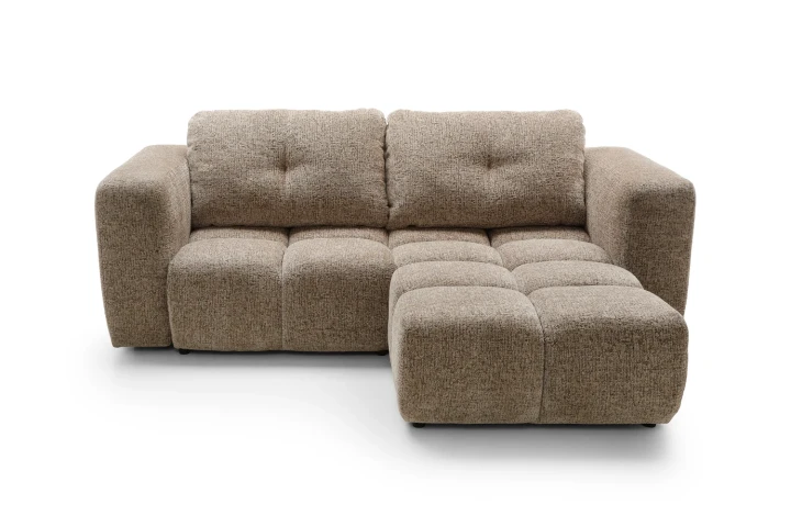 Narożnik L uniwersalny z funkcją spania Tobi 01 Brązowy