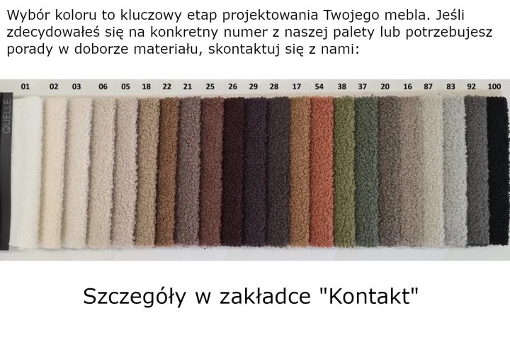 Paleta kolorów tkaniny Quelle