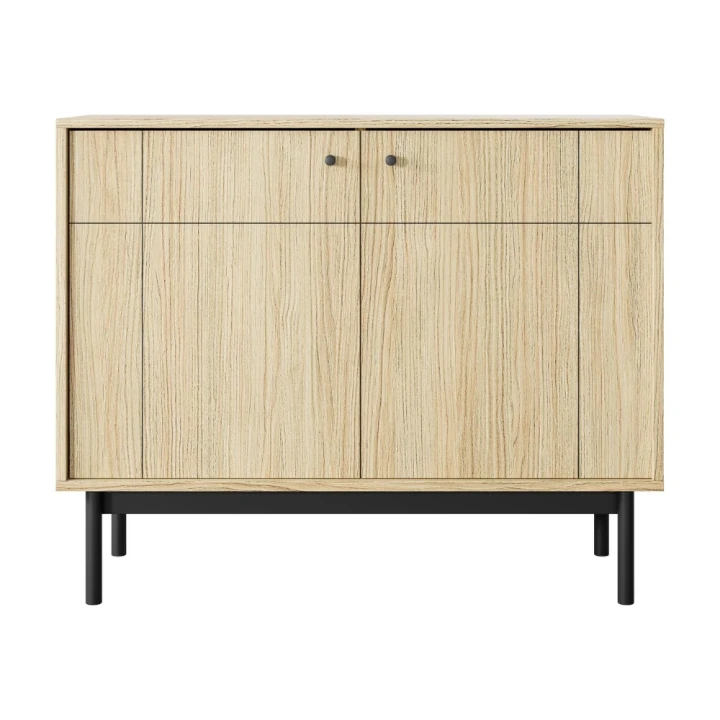 Komoda dwudrzwiowa Elaro dąb Linea od frontu