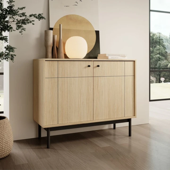 Komoda dwudrzwiowa Elaro dąb Linea