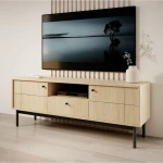 Szafka RTV Elaro dąb Linea z drzwiczkami i szufladą