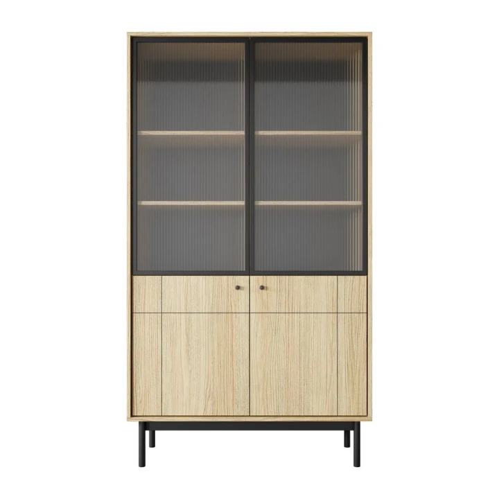 Witryna Elaro dąb Linea z drzwiczkami od frontu