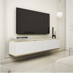 Szafka wisząca RTV 135 cm Toro w kolorze białym