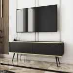 Szafka stojąca RTV 135 cm Toro w kolorze czarnym