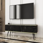 Szafka stojąca RTV 135 cm Toro w kolorze czarny-marmur