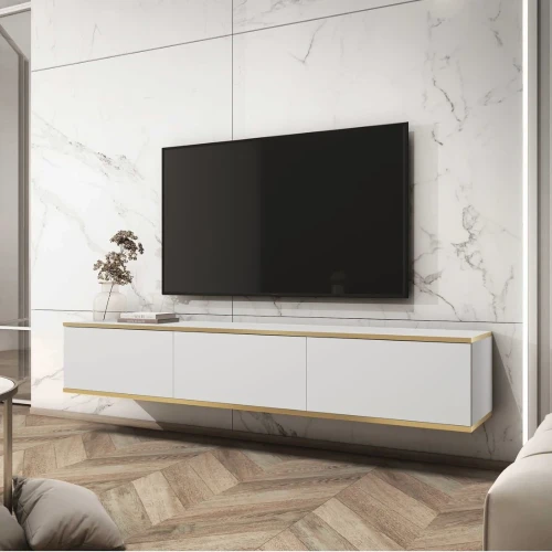 Szafka wisząca RTV 175 cm Toro w kolorze białym