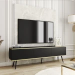 Szafka stojąca RTV 175 cm Toro w kolorze czarnym