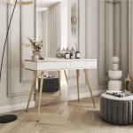 Toaletka Toro z szufladami w kolorze białym