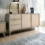 Komoda Timber z drzwiami i szufladami w kolorze eukaliptus