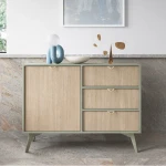 Komoda 106 cm Timber z drzwiczkami i szufladami w kolorze eukaliptus