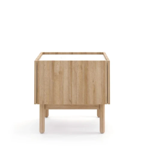 Stolik nocny 50 cm Tavro dąb Riviera od frontu