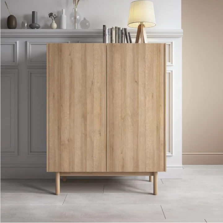 Komoda wysoka 97 cm Tavro dąb Riviera