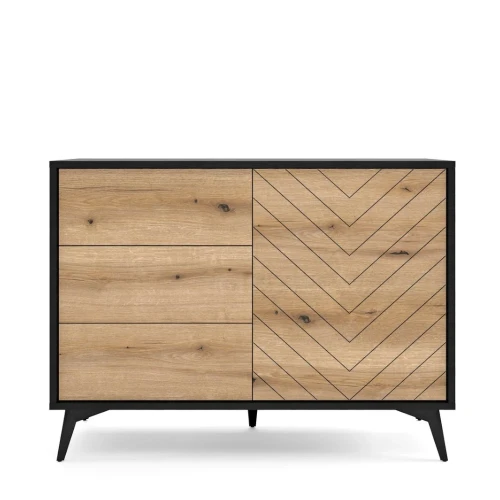 Komoda 104 cm Valmo z drzwiczkami i szufladami od frontu