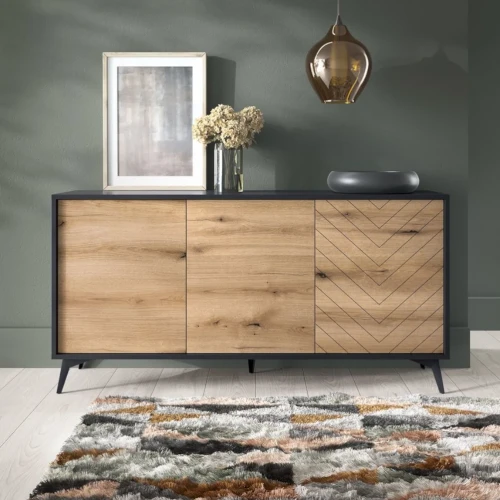 Komoda 154 cm Valmo z drzwiczkami