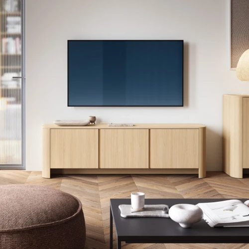 Szafka RTV Kairo z drzwiczkami Dąb Vicenza