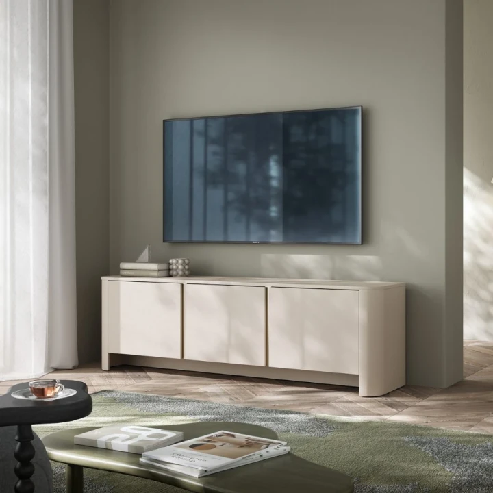 Szafka RTV Kairo z drzwiczkami kaszmirowa