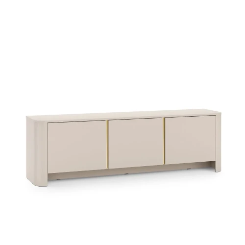 Szafka RTV Kairo z drzwiczkami kaszmirowa na białym tle