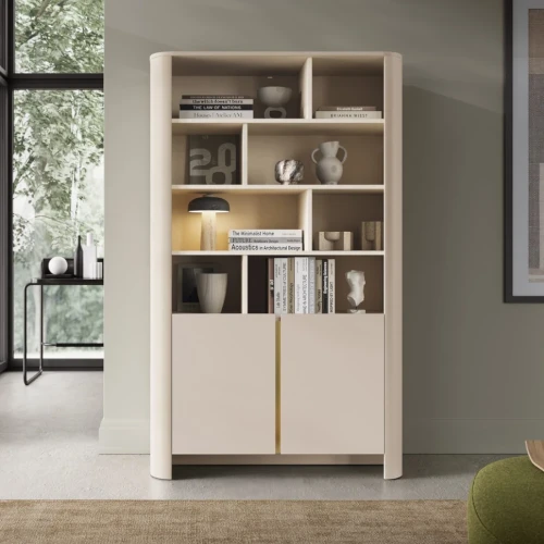 Regał Kairo z drzwiczkami kaszmirowa