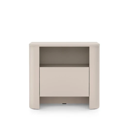 Stolik nocny Kairo z szufladą w kolorze kaszmirowym od frontu