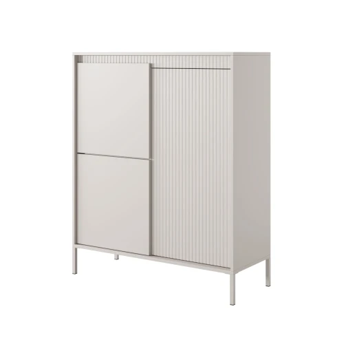 Komoda wysoka trzydrzwiowa Verta beżowa