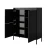 Komoda wysoka trzydrzwiowa Verta czarna