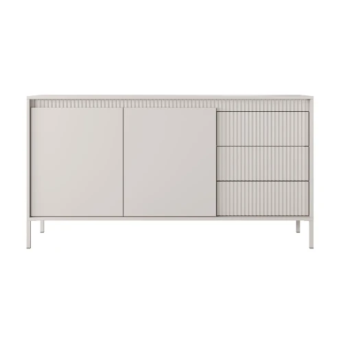 Komoda 153 cm z drzwiczkami i szufladami Verta beżowa