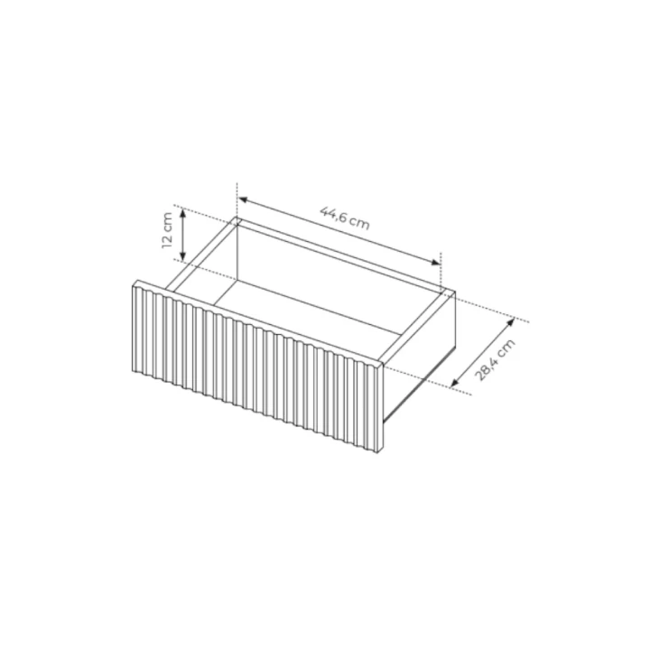 Komoda 153 cm z drzwiczkami i szufladami Verta wymiary szuflady