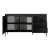 Komoda 153 cm z drzwiczkami i szufladami Verta czarna