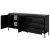 Komoda 187 cm z drzwiczkami i szufladami Verta czarna