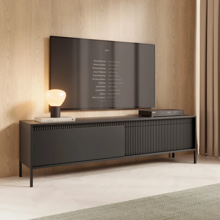 Szafka pod telewizor 187 cm Verta czarna