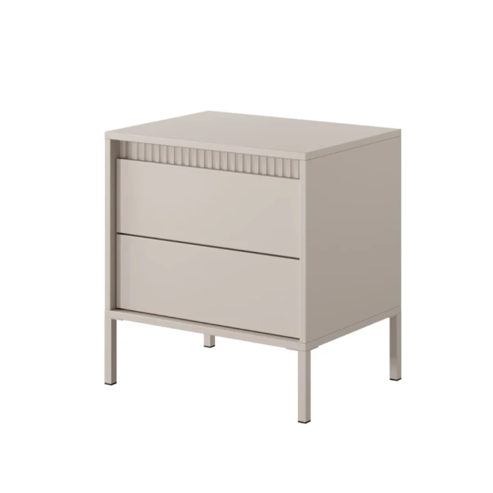 Stolik nocny do sypialni Verta beżowy